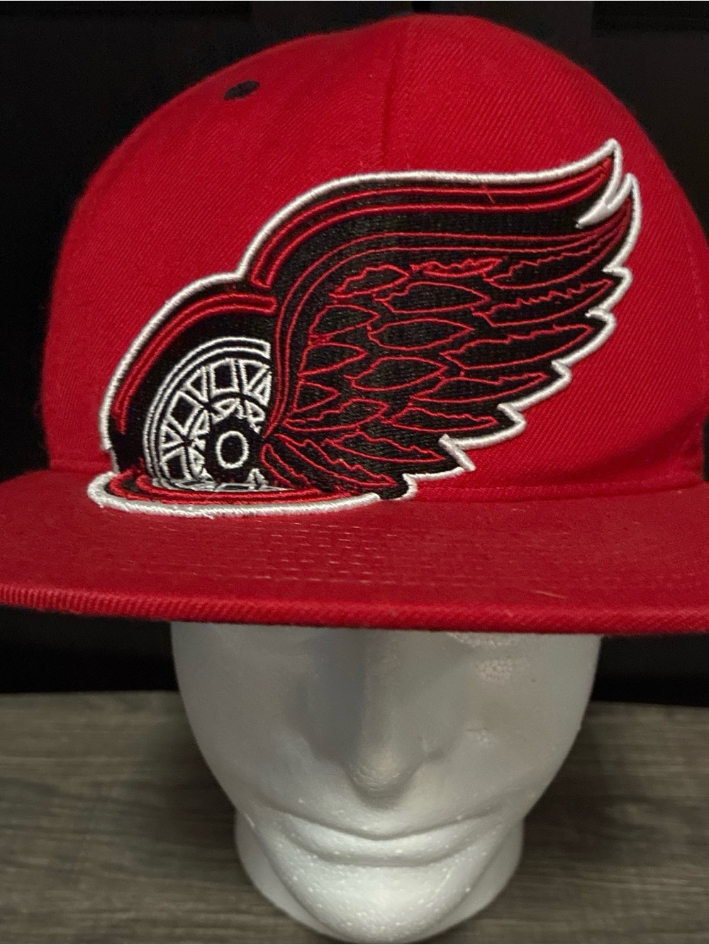 Zephyr Red Black Wing Logo Flat Brim Hat